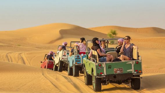 Dubai High-End Heritage Sand Safari / Dubai Land Rover Classic Car Sand Safari / Dubai Desert Nature Reserve Sand Safari