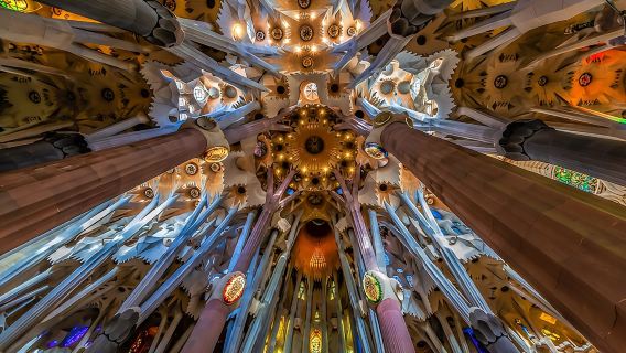 Lo mejor de Barcelona: Tour por la Basílica de la Sagrada Família y el Park Güell con recogida