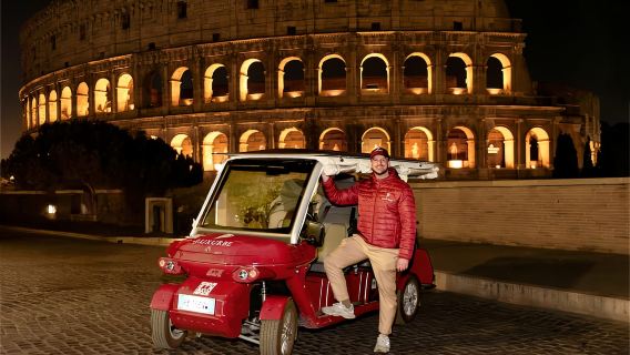 Tour in golf cart: i punti salienti di Roma di notte