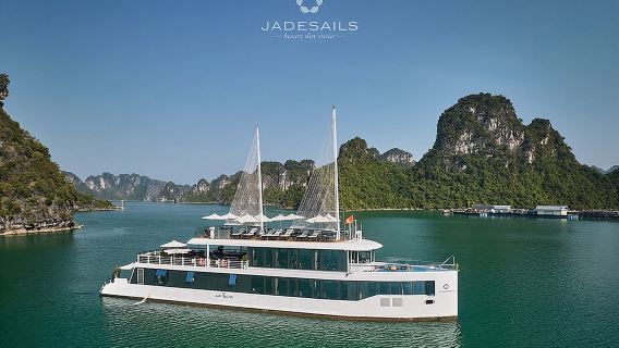 Luxury Jade Sail Day Cruise Tour in Ha Long Bay and Lan Ha Bay
