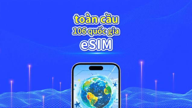 eSIM 106 quốc gia trên toàn thế giới | 4G/5G | mạng tốc độ cao | Gói dữ liệu hàng ngày/tổng | Hóa đơn 24 giờ | 1-30 ngày | mã QR