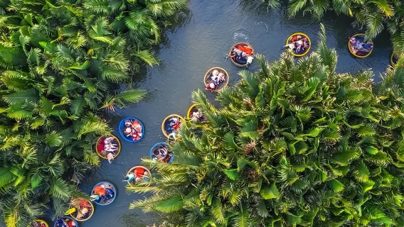Coconut Forest Boat Ride and Hoi An Old Town Guided Tour with Optional Meal and Spa