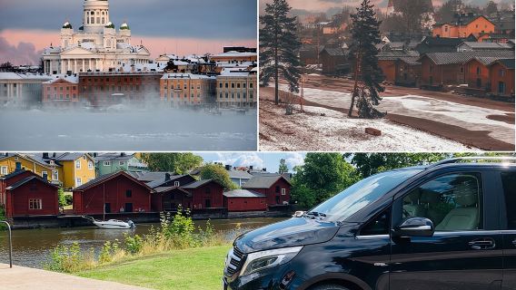 Tur Pribadi Helsinki dan Porvoo dengan Mobil Mewah dan Pemandu
