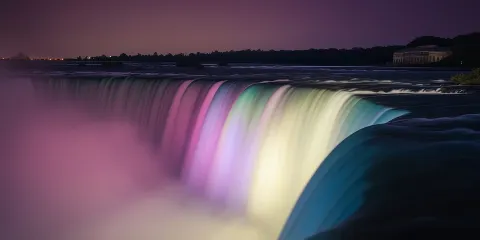 美國尼亞加拉大瀑布:煙火夜景體驗