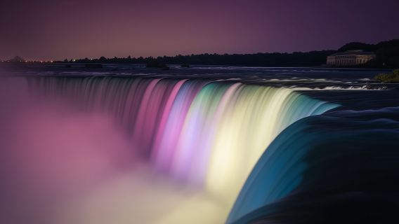 Cataratas del Niágara, EE. UU.: Experiencia de iluminación nocturna con fuegos artificiales