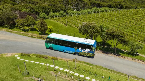 Đảo Waiheke: Vé phà và xe buýt Hop-On Hop-Off Explorer