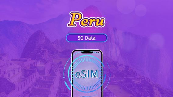 Peru | eSIM 4G/5G | Pakiet dzienny/pakiet danych | Rozliczenie 24-godzinne | 1-30 dni | Kod QR