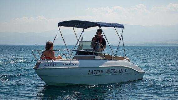 Luxury Eden 18 Private Self-drive boat hire in Latchi