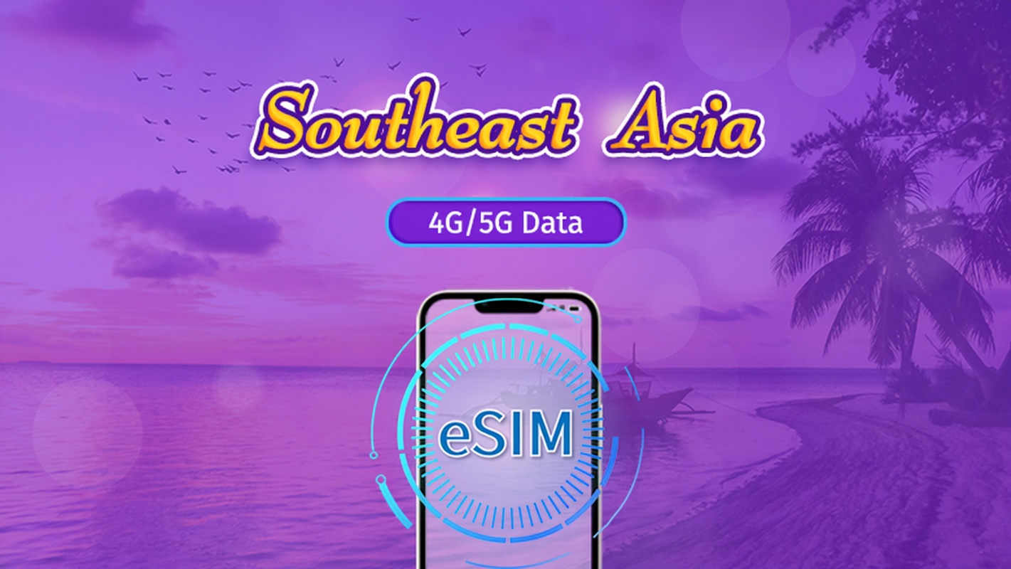 Southeast Asia (7 countries) | 5G/4G eSIM | Day Pass/Total Package | 24H Billing | 1-30 days | QR co