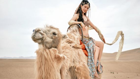 敦煌Trip Moments【敦煌飛天西域Trip Moments寫真跟拍/沙漠駱駝/單人親子情侶閨蜜私人訂製】