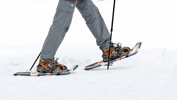 Private Tromsø snowshoeing tour with a TeslaX car ride