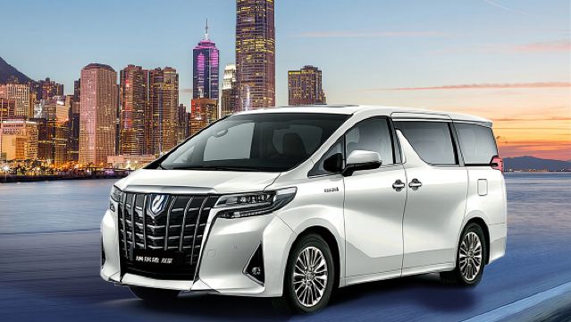 Hong Kong airport transfer/sightseeing private chartered tour/port/hotel transfer/luxury business 7-seater Alphard