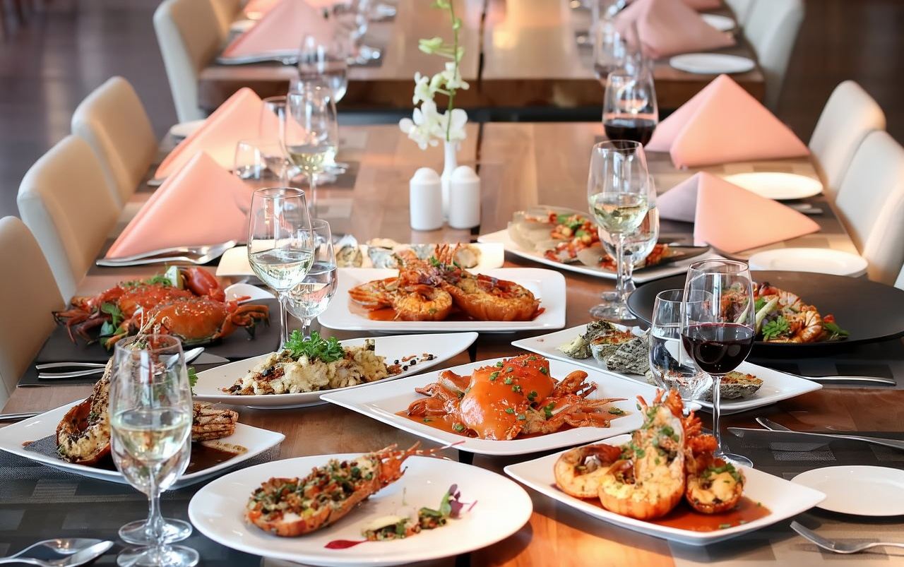 Buffet di pesce all'hotel Nikko Saigon - La Brasserie