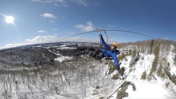 Tyroparc: Via Ferrata Guided Tour and Zipline Combo Ticket