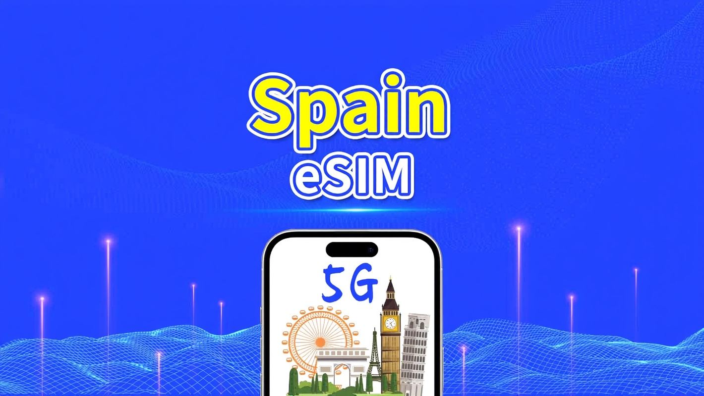 Spain eSIM | 5G/4G | Daily/Total Data Package | 1-30 days | 24-Hour Billing | QR code