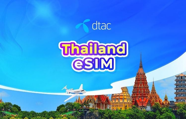 Thailand Dtac 5G eSIM | Local Phone Number | Unlimited Data | 24-Hour Billing | QR Code