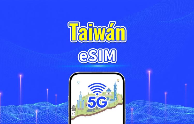 eSIM 5G Taiwán | Paquete de datos diario/total | 1–30 días | Facturación por días naturales | Código QR