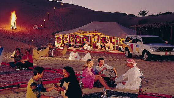 Full Day Desert Safari with Buffet Dinner,Sand Boarding & Camel Ride