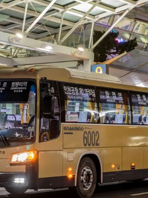 【韓國仁川機場巴士票】電子票●首爾市區酒店/多語言播報/實時位置信息/利木津巴士車票