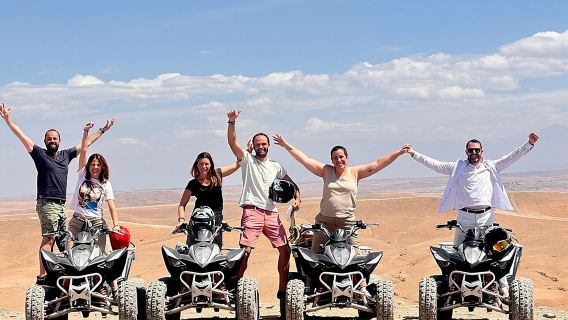 Luxury 2h quad in agafay with transportation
