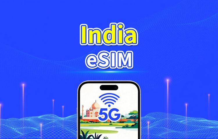 eSIM India | 4G | Paquete de datos diario/total | 1-30 días | Facturación por días naturales | Código QR
