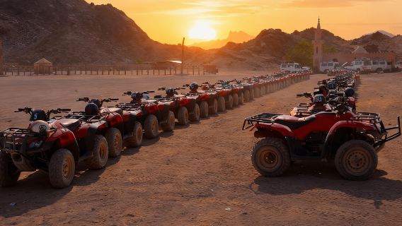 Hurghada: Quad Bike Tour of the Desert and Red Sea
