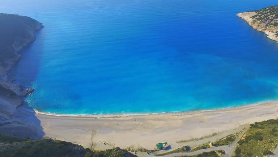 Cefalonia: Tour in autobus e barca delle attrazioni principali dell'isola con pranzo