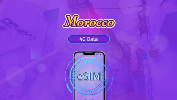 Marocko 4G eSIM | Stöder ChatGPT | Dagspaket / Datapaket | 24-timmarsfakturering | 1-30 dagar | QR-kod
