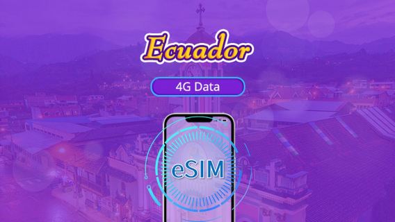 Ecuador | 4G eSIM | Supports Tiktok & ChatGPT | Daily package/traffic package | Billed by calendar days | 1-30 days | QR code