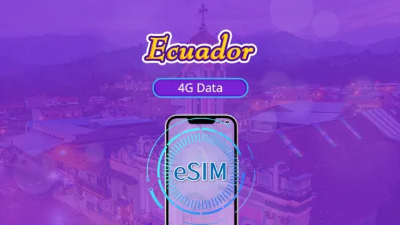 Ecuador | 4G eSIM | Supports Tiktok & ChatGPT | Daily package/traffic package | Billed by calendar days | 1-30 days | QR code