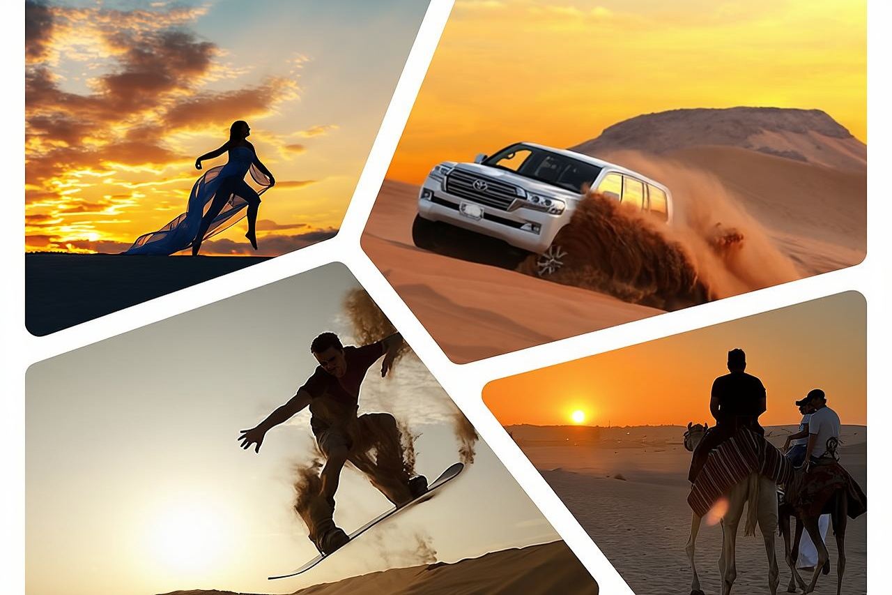 Qatar Sunset Desert Safari: Dune Bashing & Golden Sands Adventure