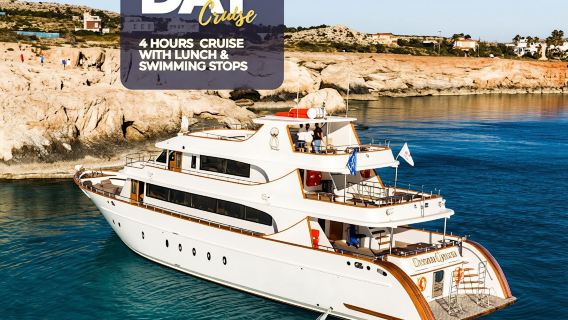 Luxury Ocean Queen half-day Cruise with Lunch in Ayia Napa