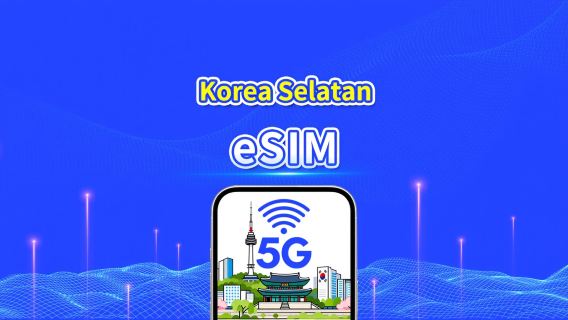 eSIM Korea Selatan 5G | Liputan Dua Rangkaian | Pakej Harian/Pakej Data | 1-30 Hari | Penagihan Hari Kalendar | Kod QR