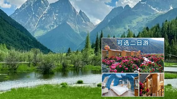 四姑娘山一日遊[可選雙橋溝+玫瑰園1+1日遊] 