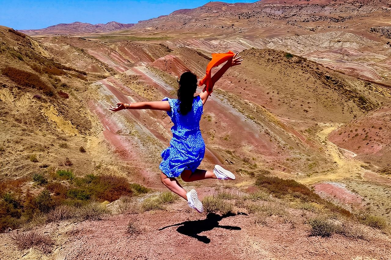 Perjalanan Sehari ke Pegunungan Pelangi dan David Gareja