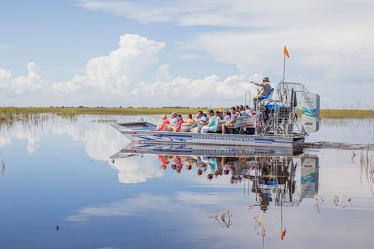 Tur perahu udara siang hari selama 40 menit di Sawgrass Recreation Park.