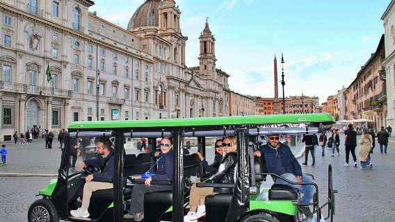 Highlights of Rome: Golf Cart Tour with Artisanal Gelato Tasting