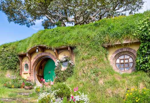 Auckland Waitomo Glowworm Caves + Hobbiton™ Movie Set Tours 1-day tour [English service]