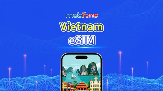 eSIM Vietnam Mobifone | 30GB/50GB | Número de teléfono local | Facturación por día natural | Código QR