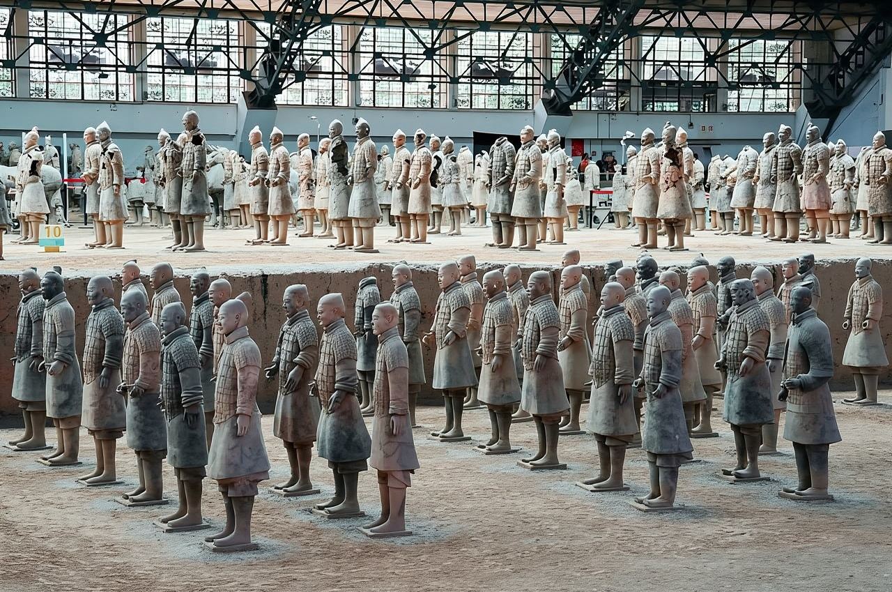 Visit the national treasure panda Qi Zai + 1-day tour to Emperor Qinshihuang's Mausoleum Site Museum