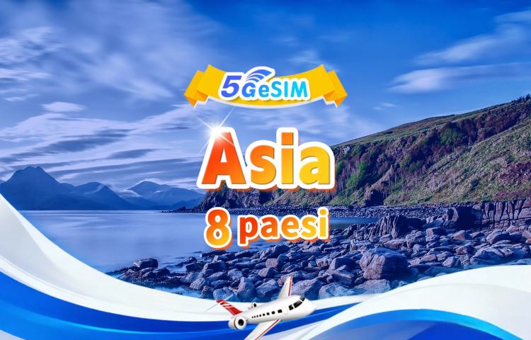 eSIM 5G/4G in 8 paesi asiatici | Supporto multi-rete, compatibile con All AI e TikTok | 500 MB/giorno - 50 GB totali | Da 1 a 30 giorni | Fatturazione 24 ore su 24 | Codice QR
