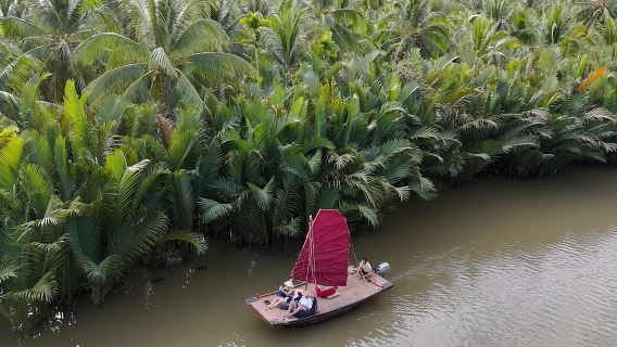 Ben Tre Mekong Zickzack: Roller, Segelboot und Essen (Ganztagesausflug)