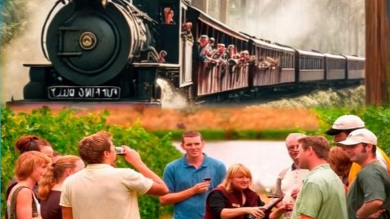 เมลเบิร์น พาฟฟี่ บิลลี่ รถไฟ + ทัวร์ยาร่า หุบเขา [โรงงานช็อกโกแลตและไอศกรีม LV Winery