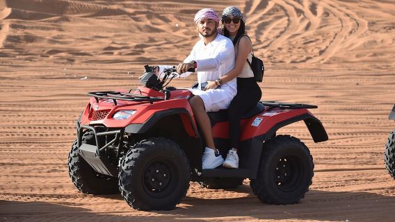 Evening Desert Safari with Quad Bike, Camel Ride & BBQ Dinner