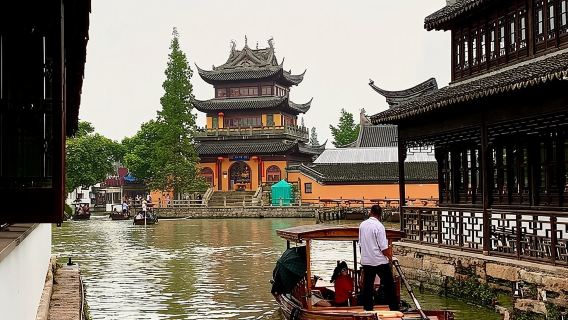 Tour privato di mezza giornata all-inclusive alla città sull'acqua di Zhujiajiao