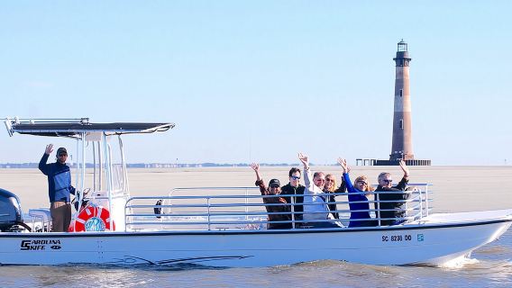 Crociera in barca ecologica a Charleston con sosta al faro di Morris Island