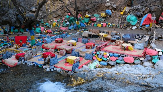 Dari Marrakech: Pergunungan Atlas, Lembah Ourika & Air Terjun