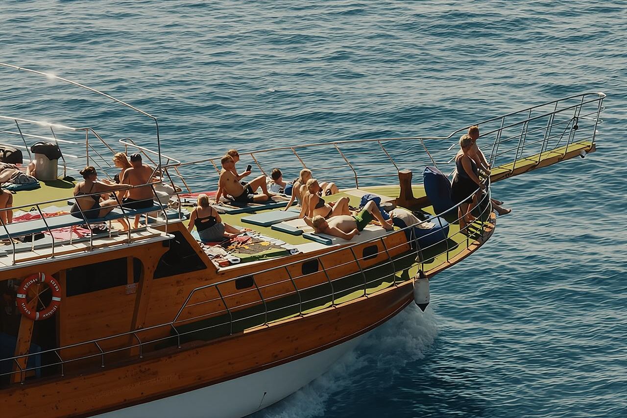 Escursione rilassante in barca ad Alanya con pranzo, bevande analcoliche e trasferimento