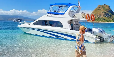 科莫多+帕達爾島+粉紅沙灘一日遊可選雙層遊艇出行更平穩+浮潛