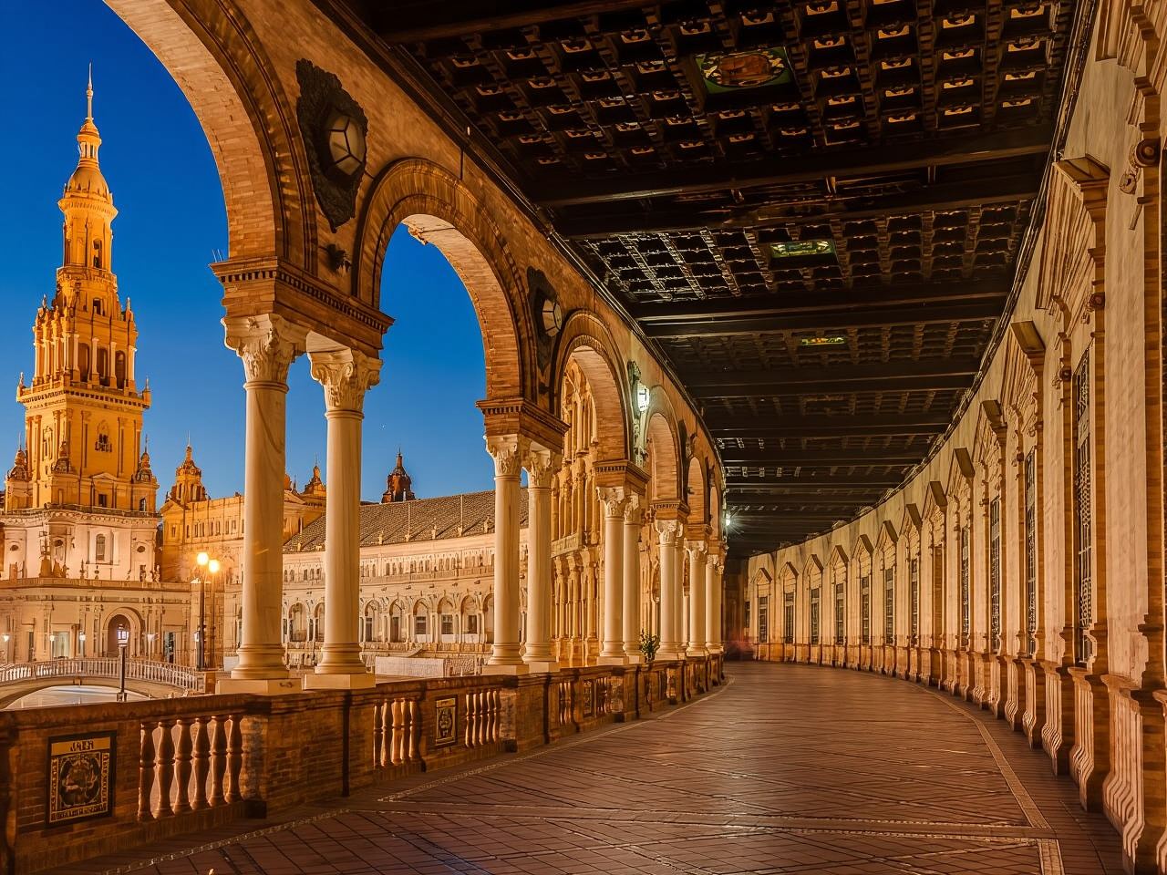 Spain + Royal Alcázar of Seville + La Giralda + Museum of Popular Arts and Customs of Seville